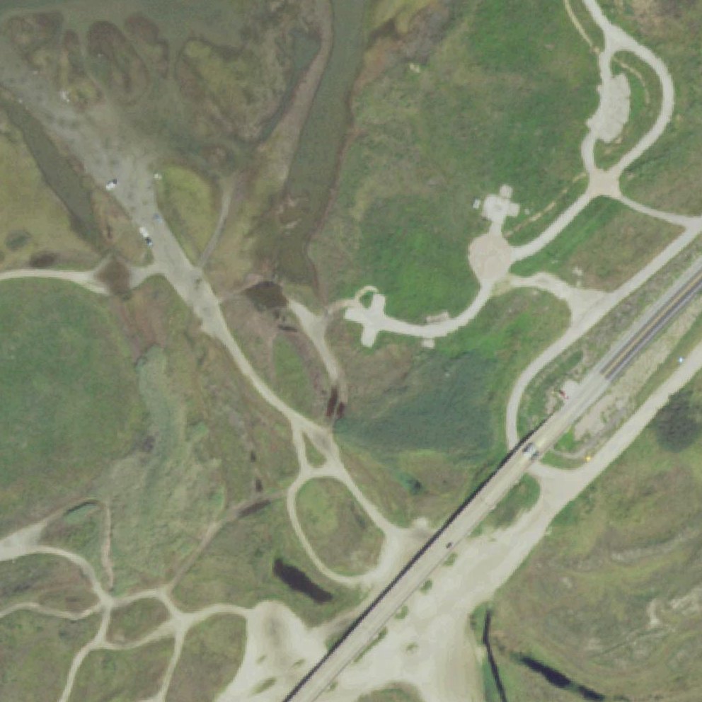 Aerial map of San Luis Pass Beach Access
