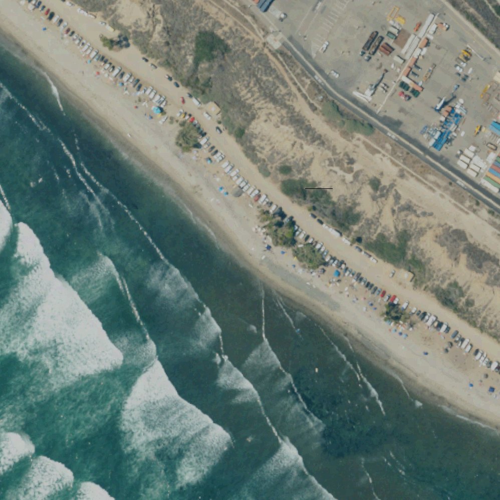 Aerial map of San Onofre Beach