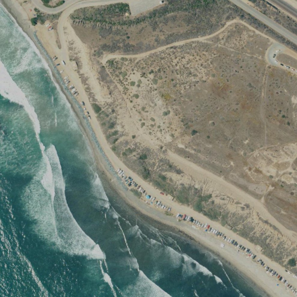 Aerial map of San Onofre State Beach