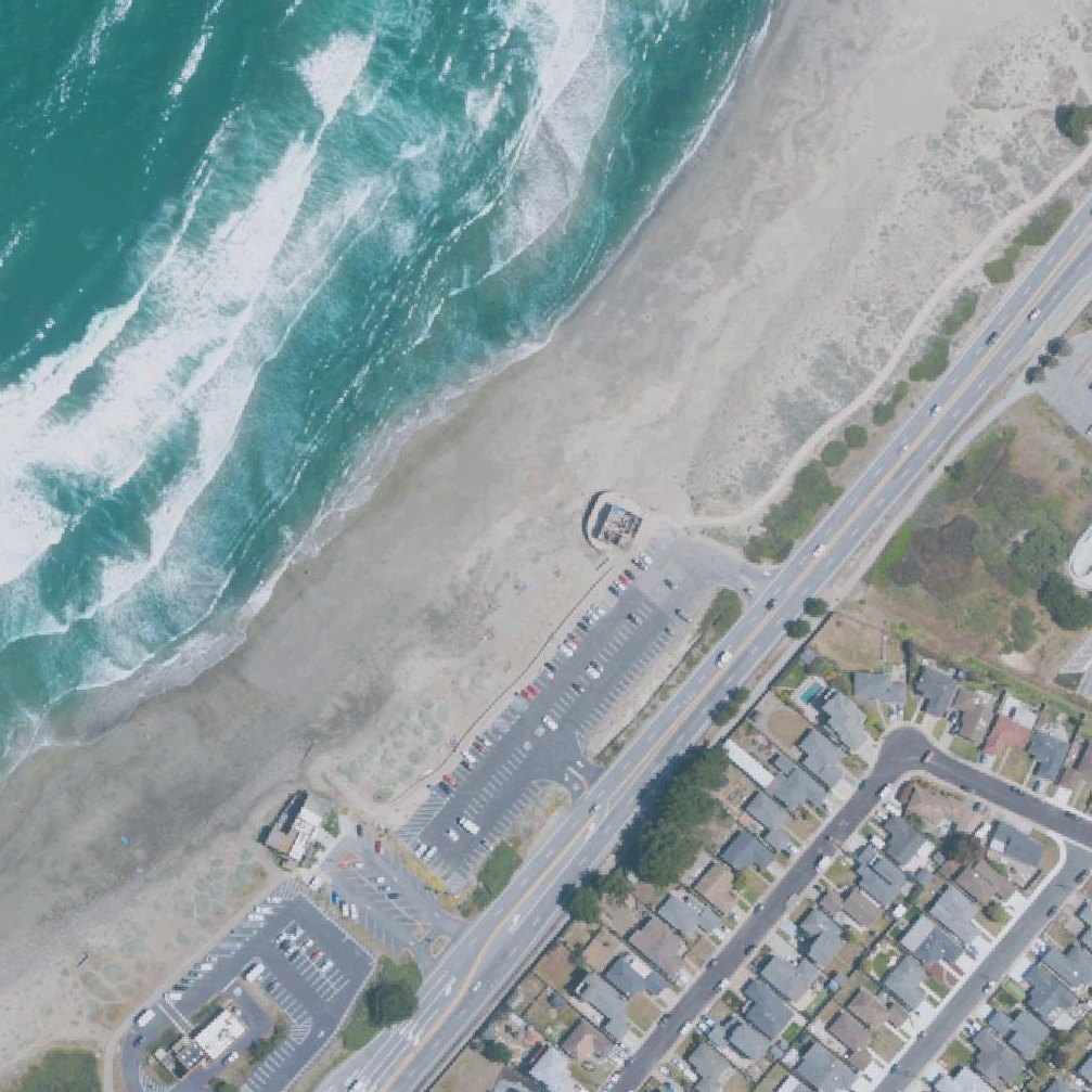 Aerial map of San Pedro Beach