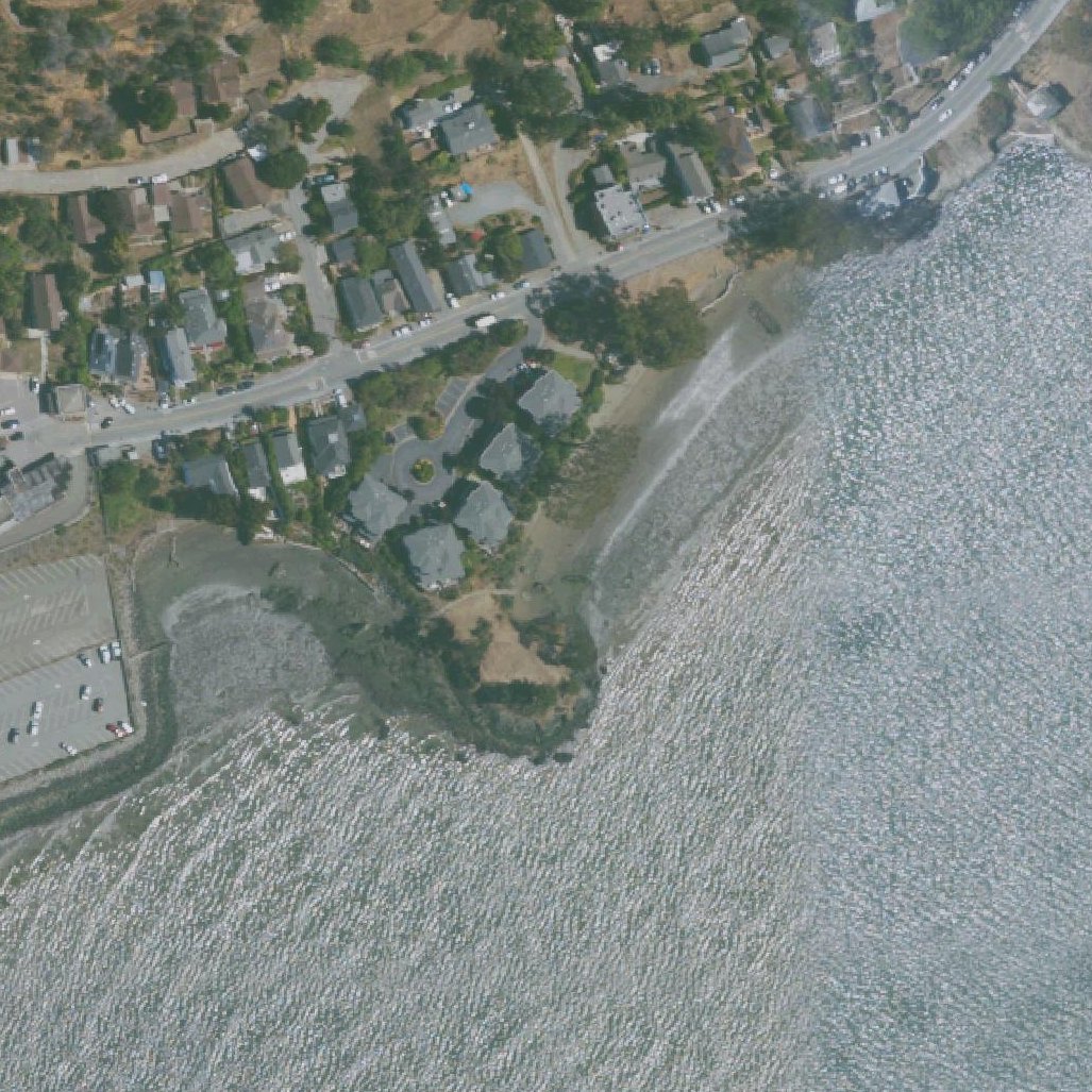 Aerial map of San Quentin Beach