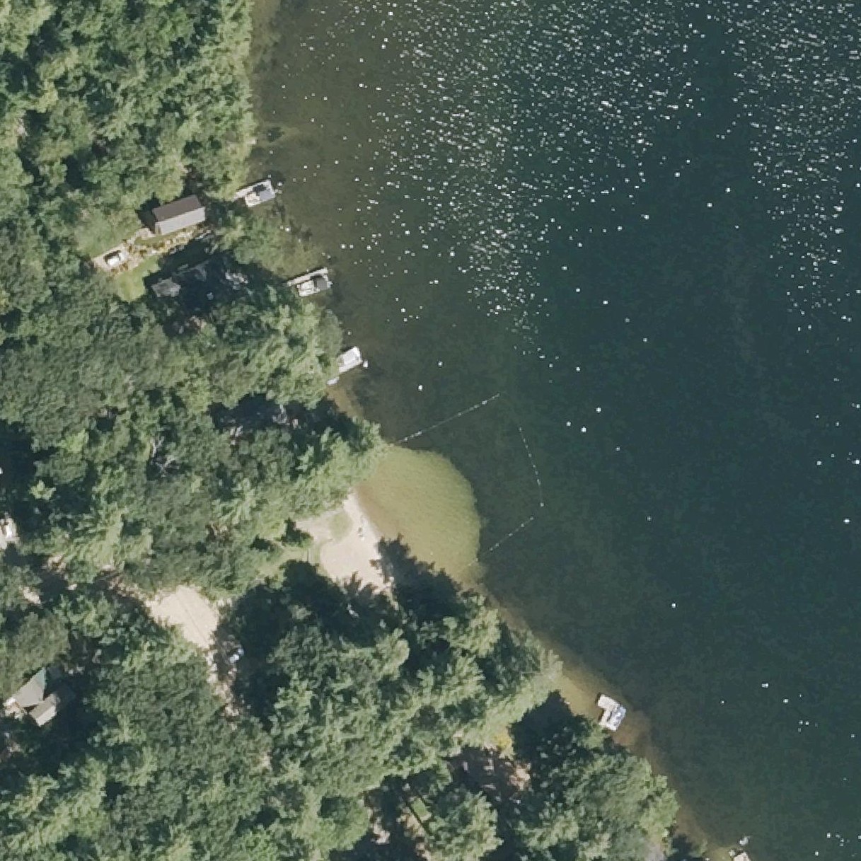 Aerial map of Sanbornton Town Beach