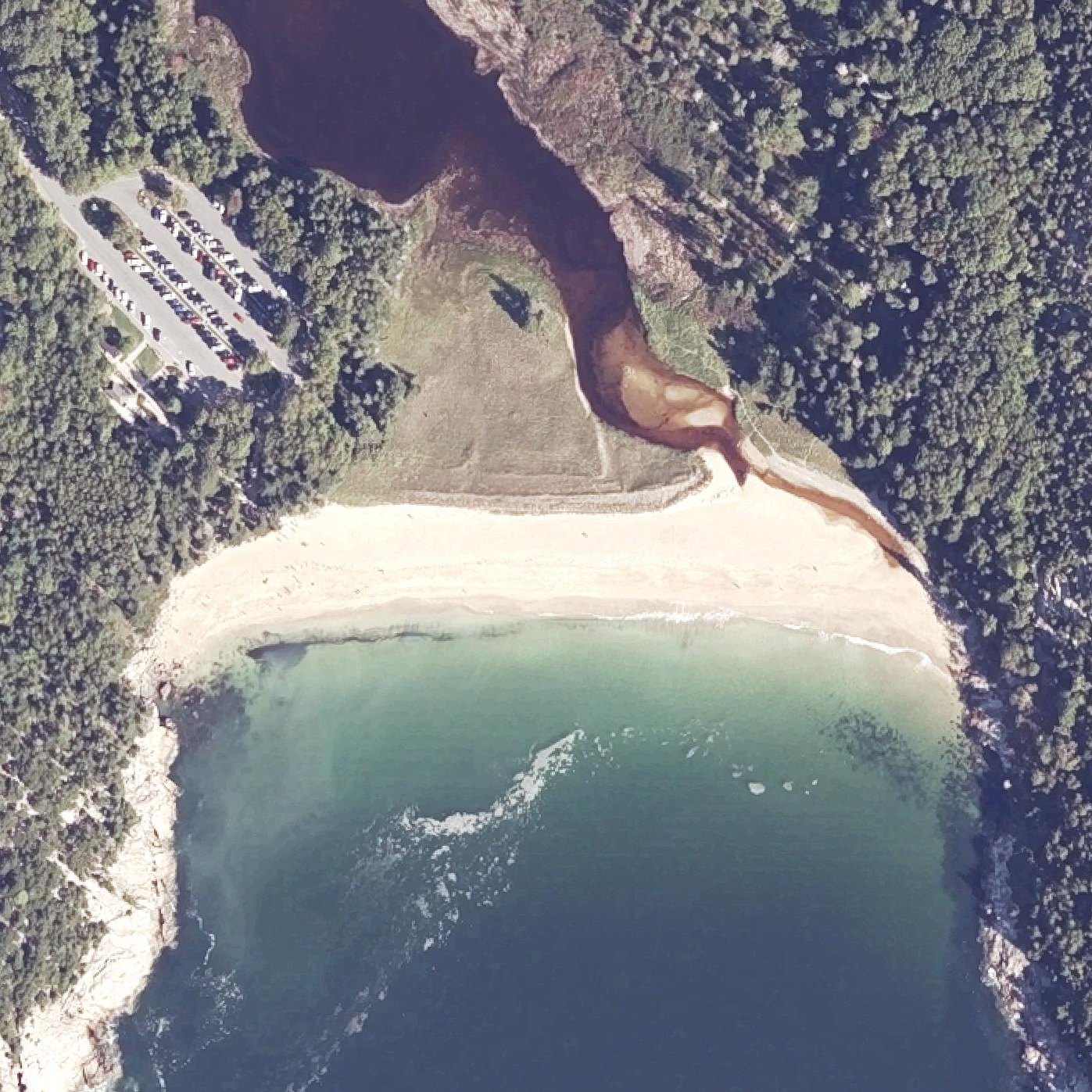 Aerial map of Sand Beach
