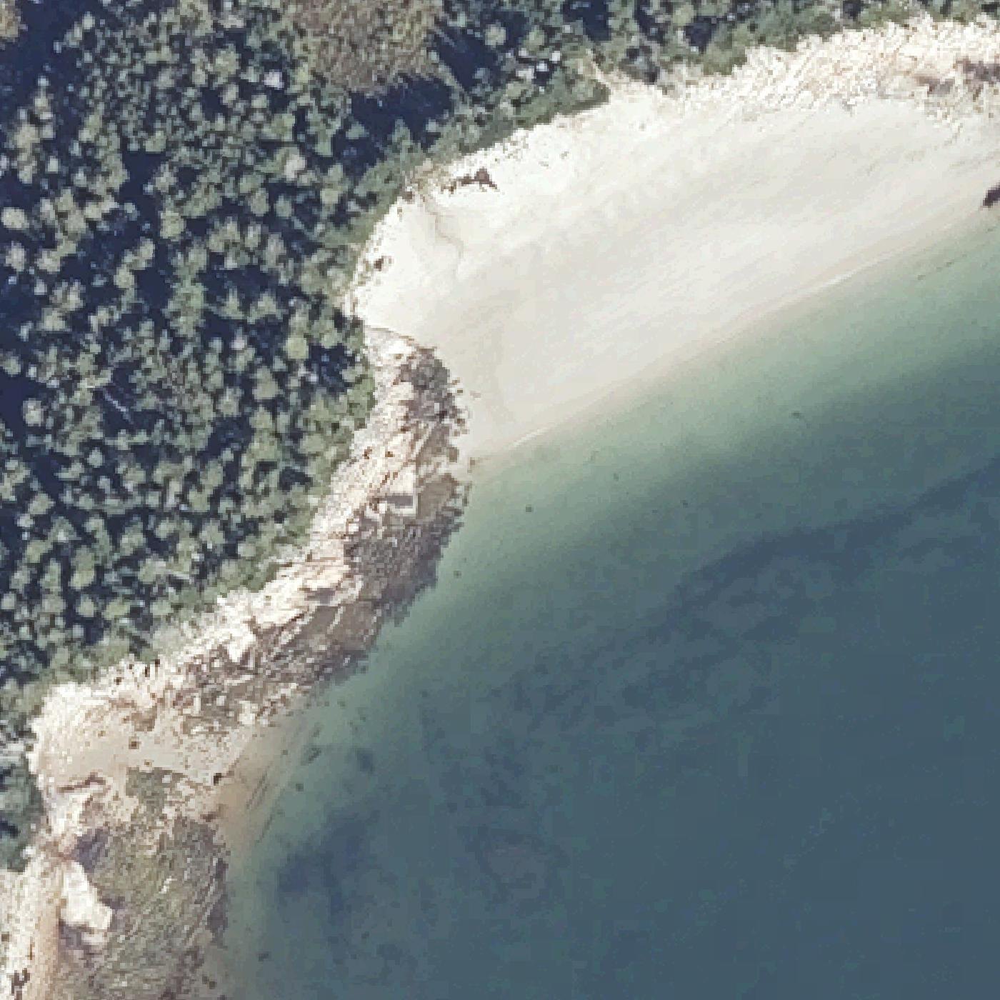 Aerial map of Sand Beach