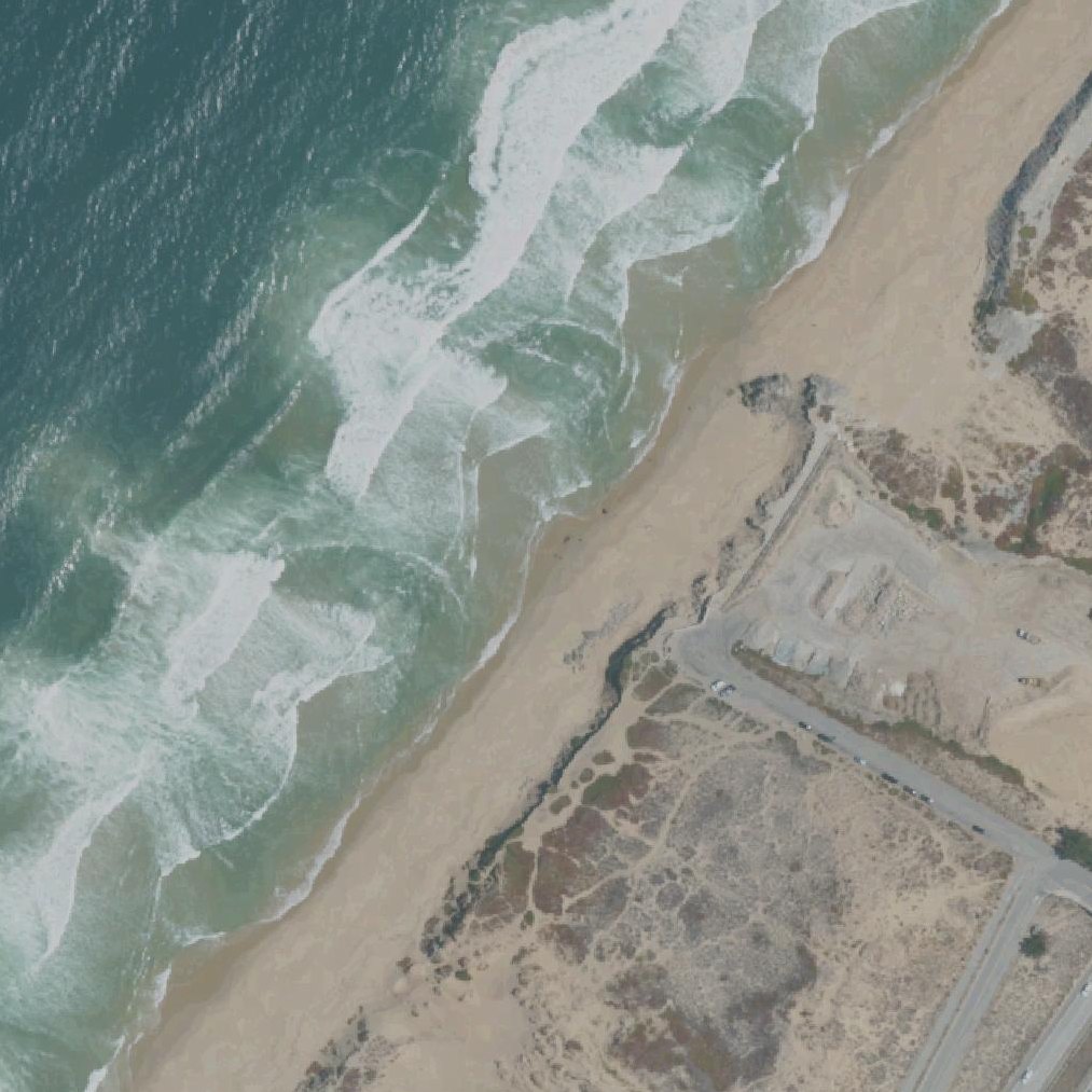 Aerial map of Sand City Beach