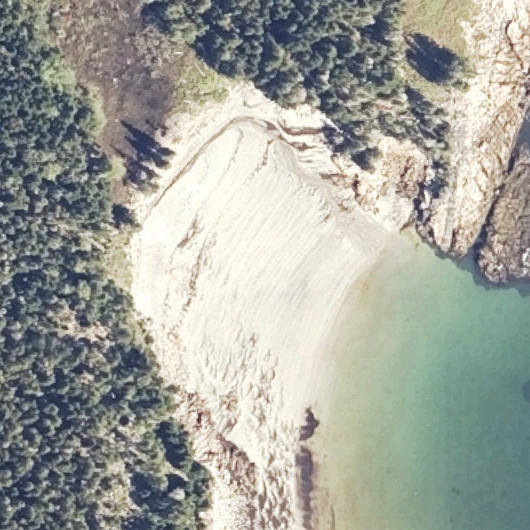 Aerial map of Sand Cove Beach