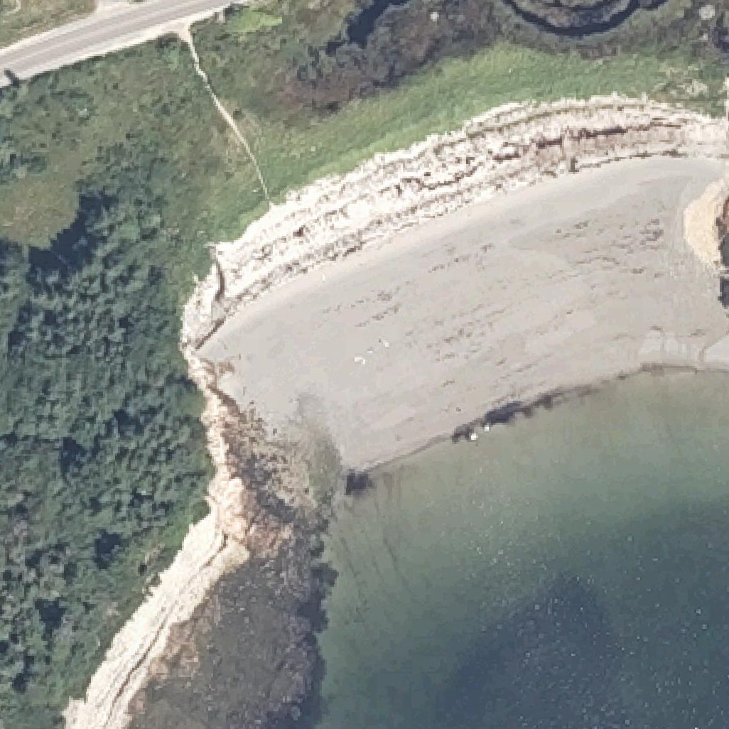 Aerial map of Sand Cove Beach