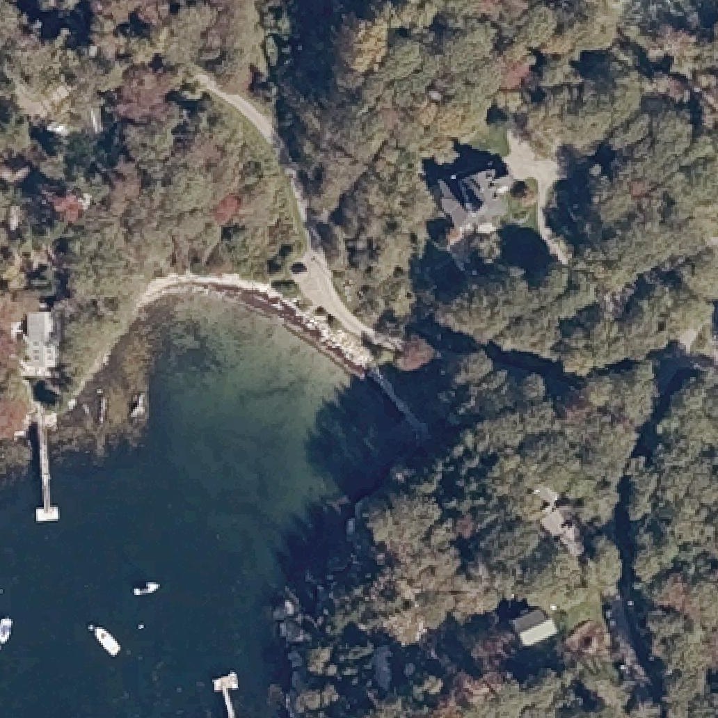 Aerial map of Sand Cove Beach