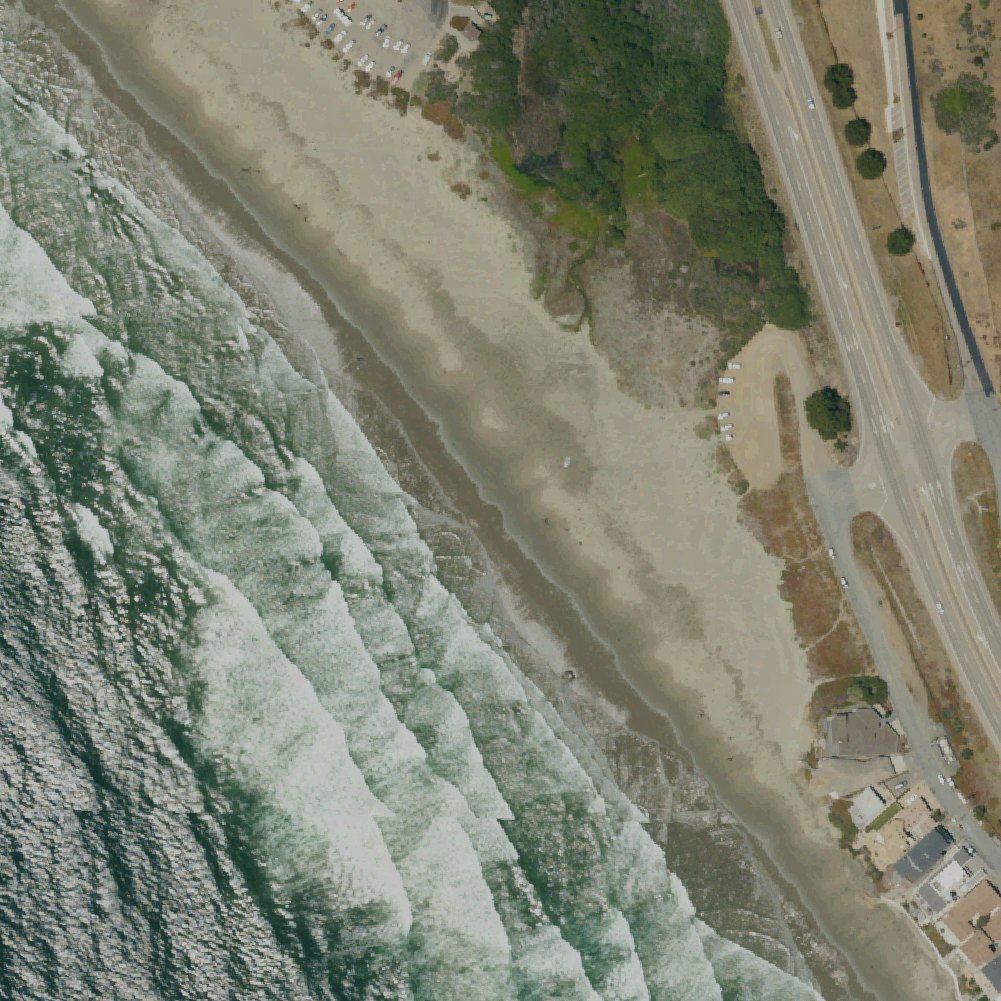 Aerial map of Sand Dollars