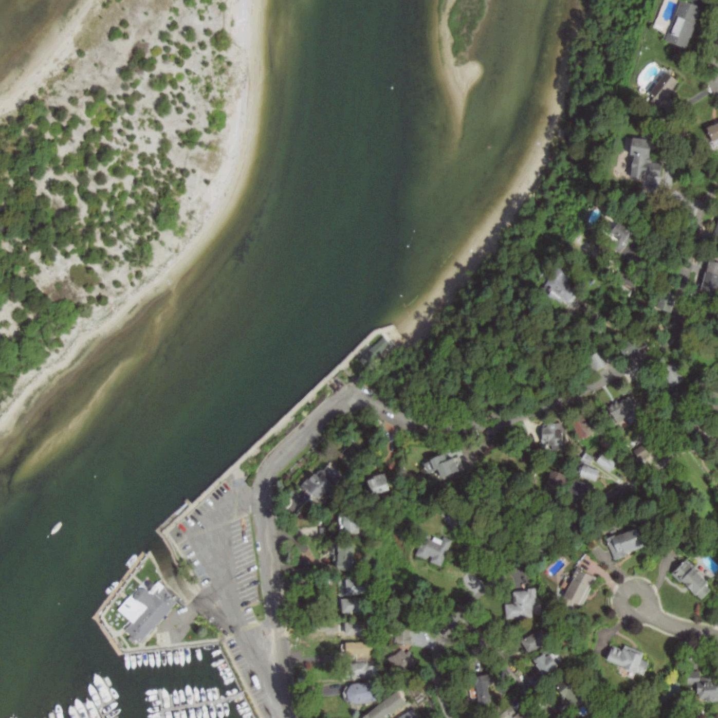 Aerial map of Sand Street Beach