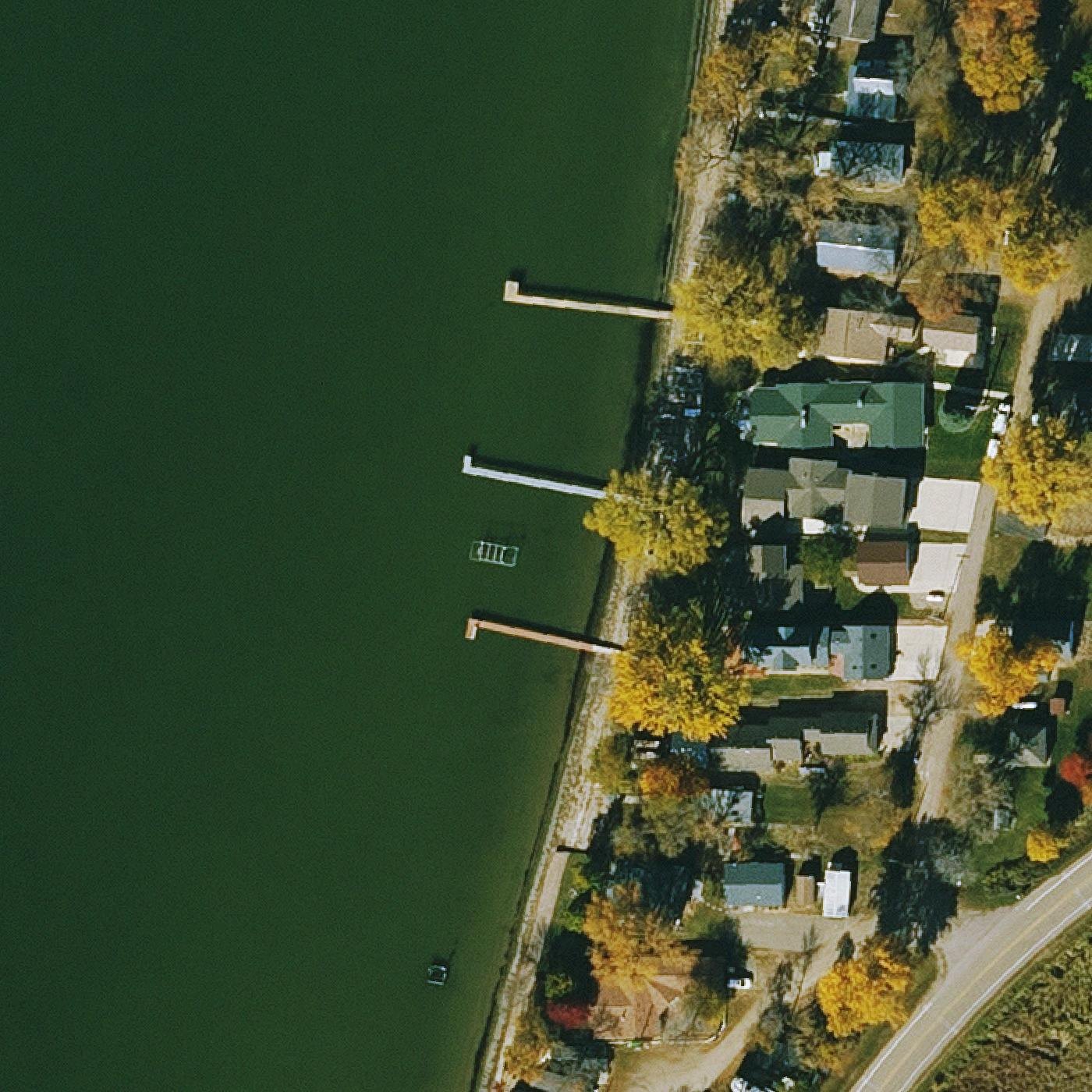 Aerial map of Sandbar Beach
