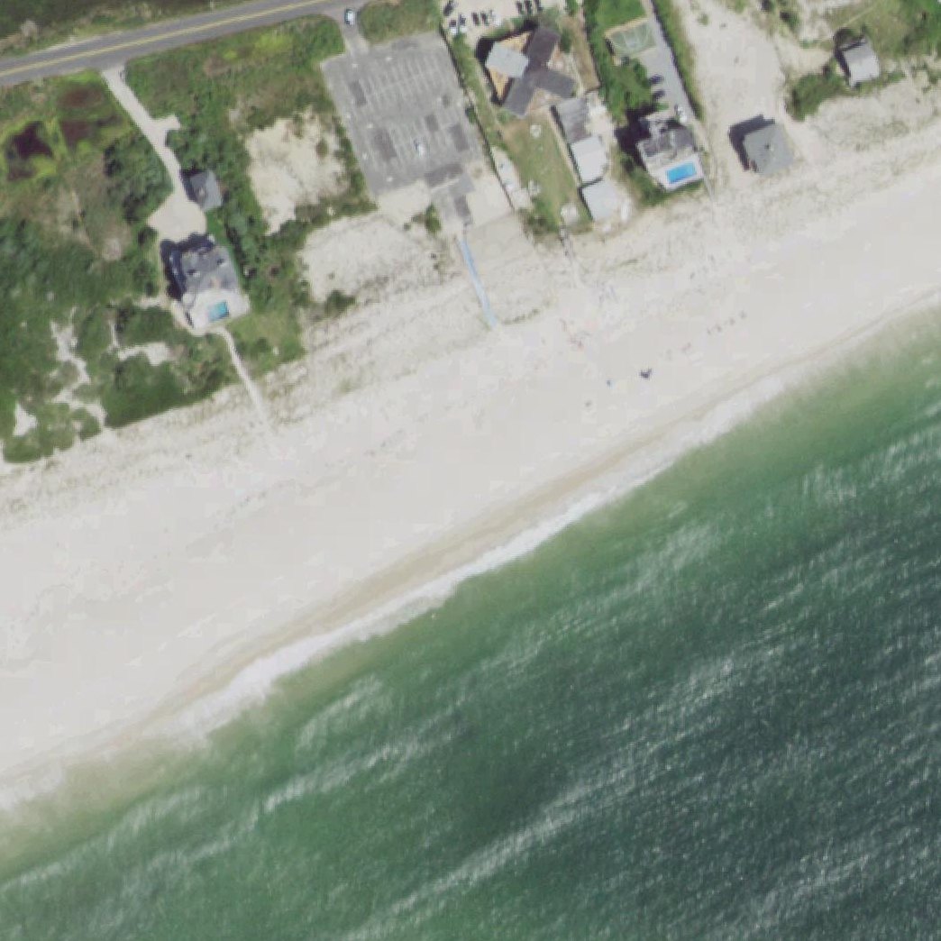 Aerial map of Sandbar Beach