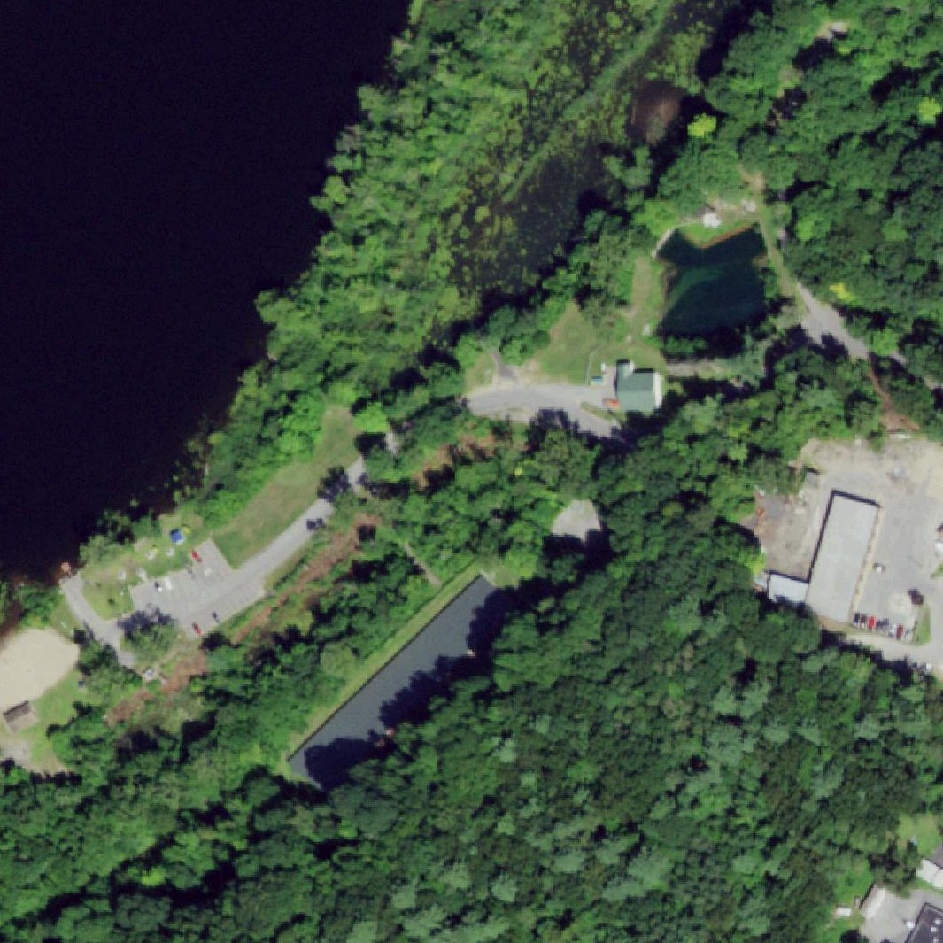 Aerial map of Sandbar Beach