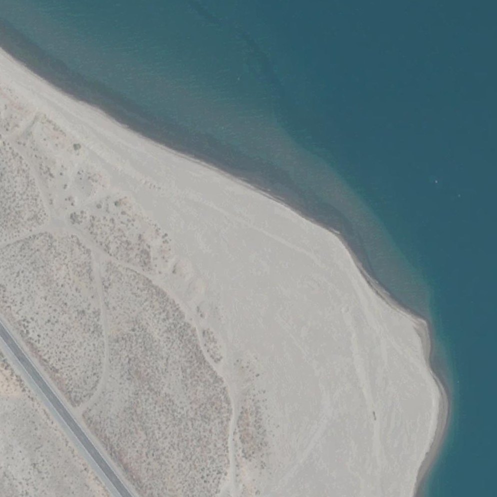Aerial map of Sandhole Beach