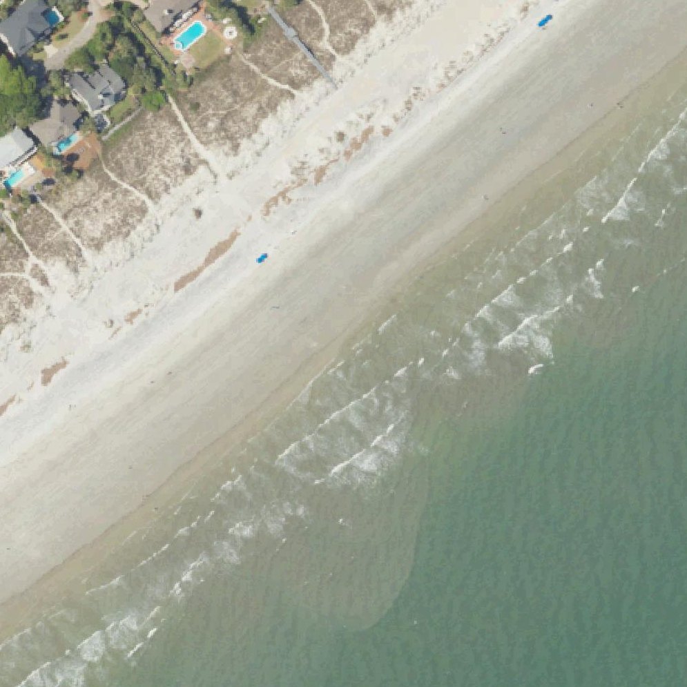 Aerial map of Sandpiper Street Public Beach Access