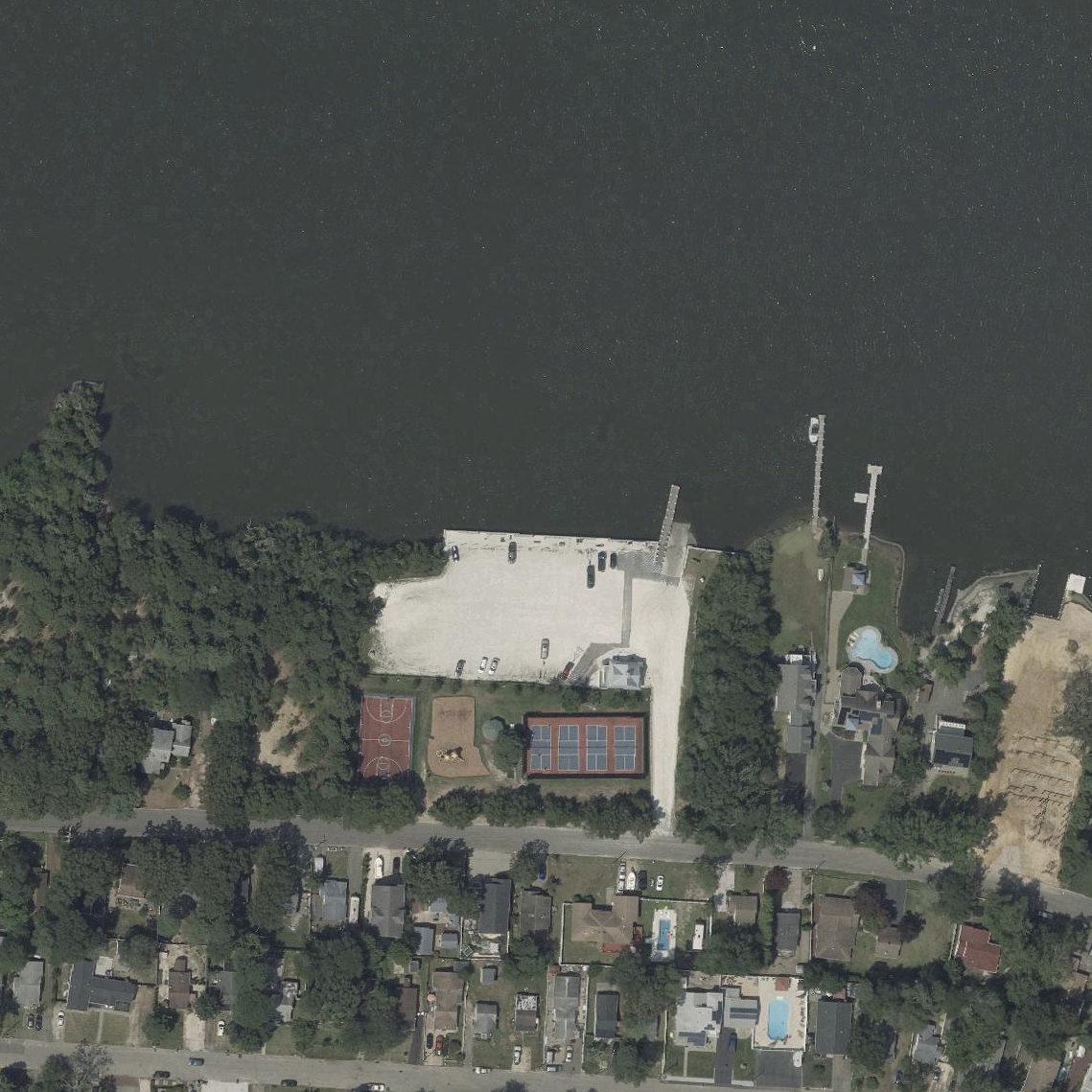 Aerial map of Sands Point Park