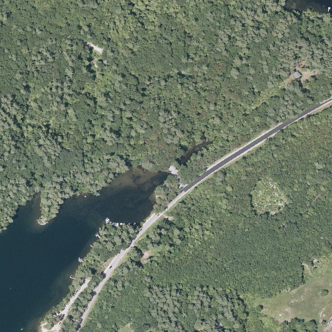 Aerial map of Sandwich Town Beach