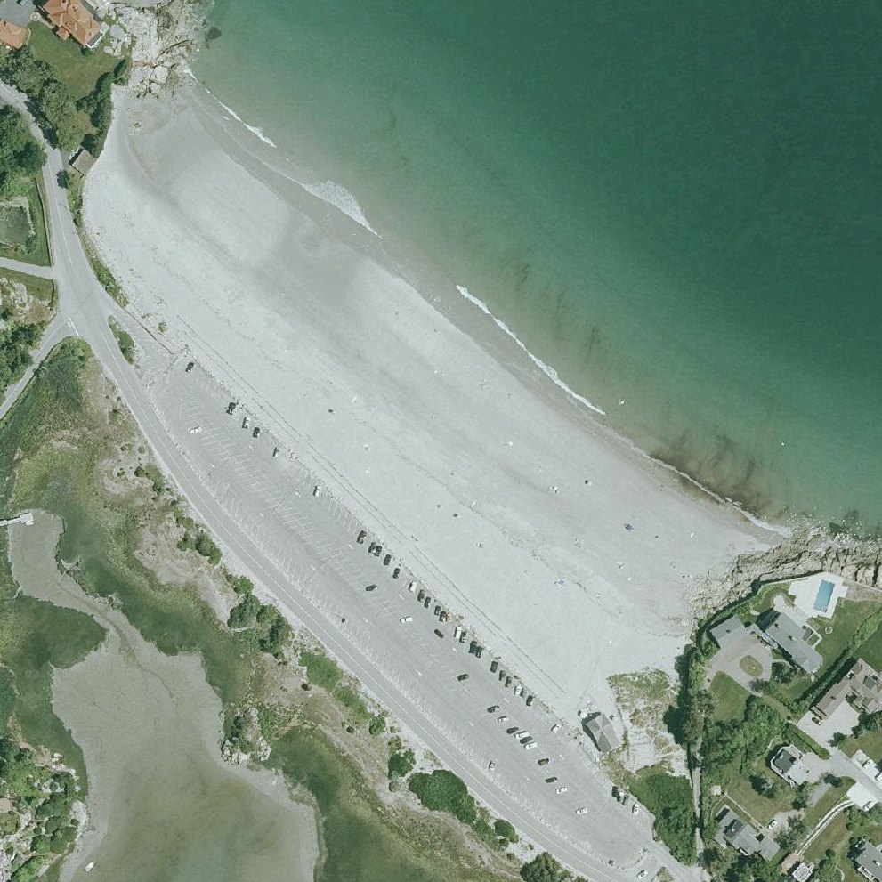Aerial map of Sandy Beach