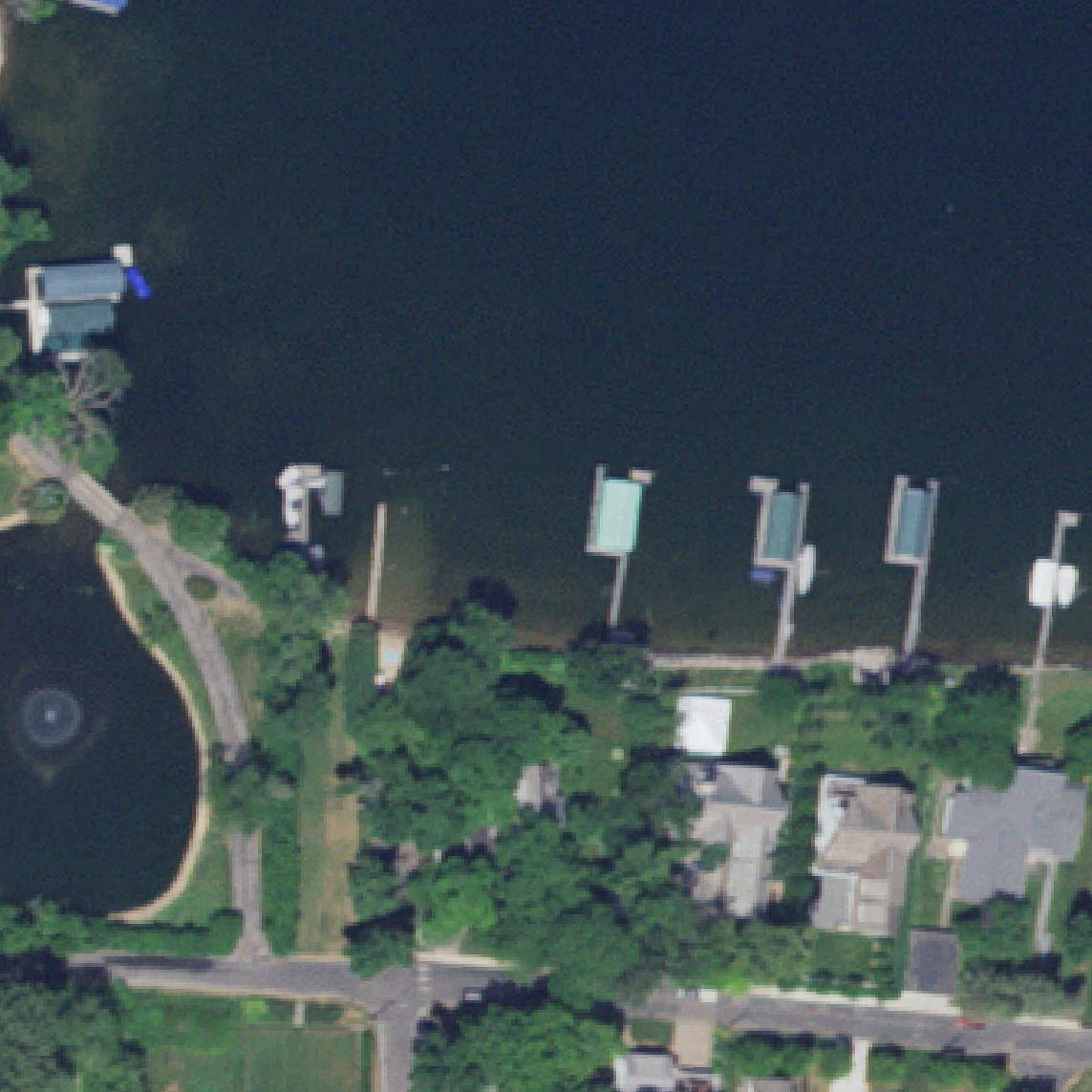 Aerial map of Sandy Beach