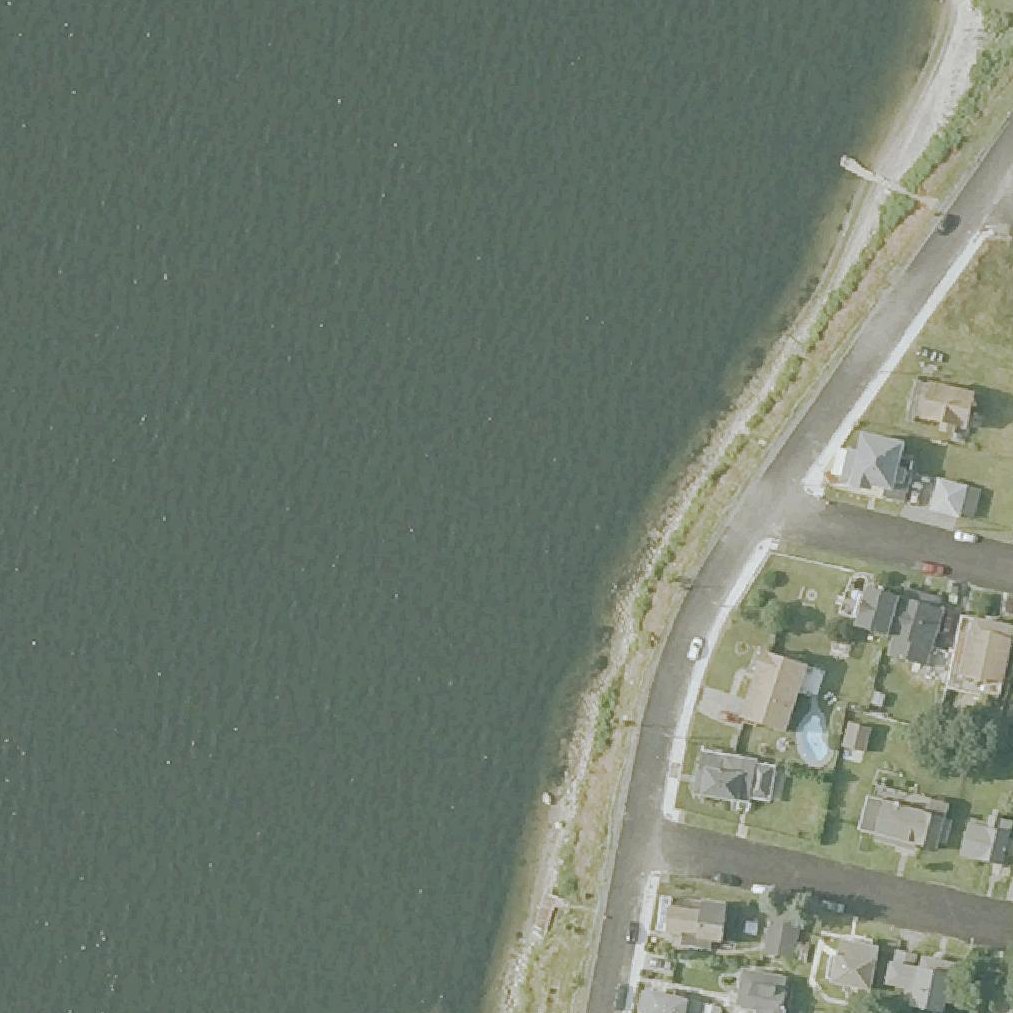 Aerial map of Sandy Beach