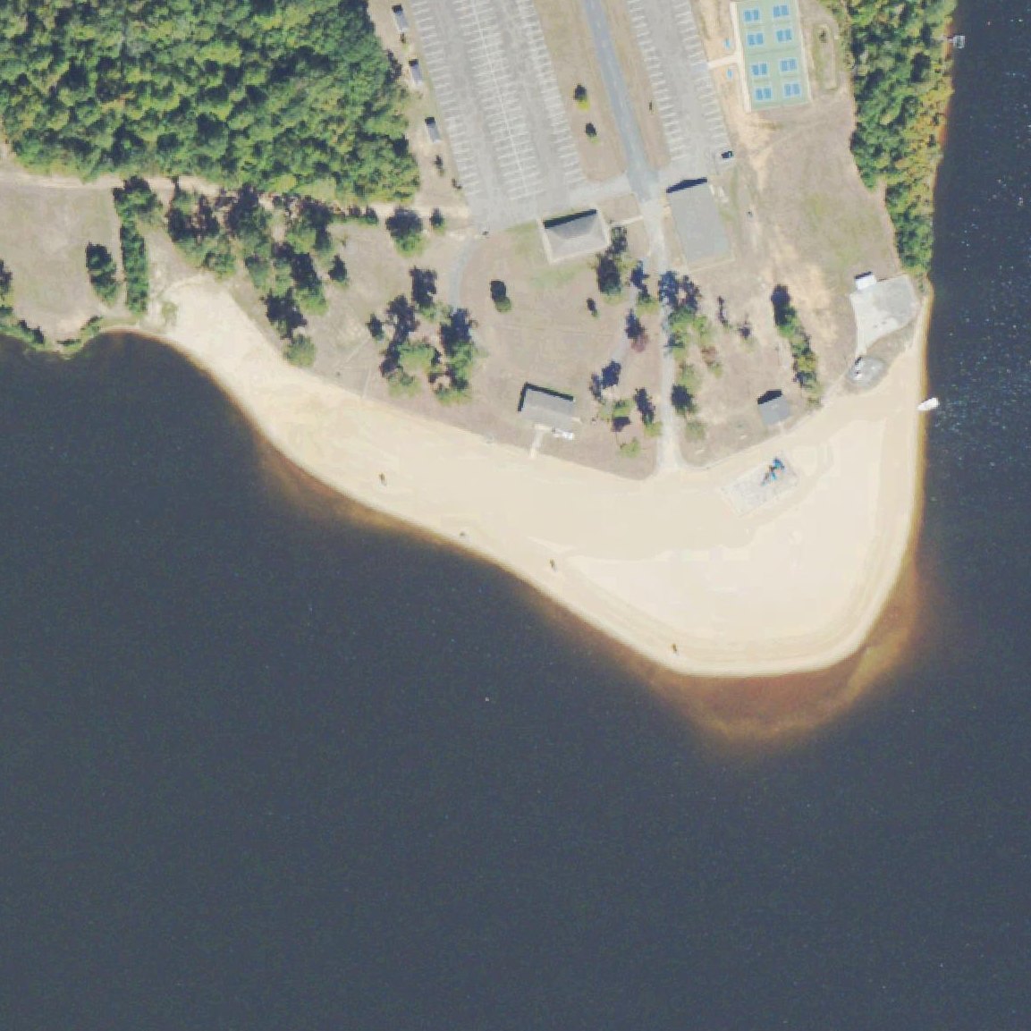Aerial map of Sandy Beach