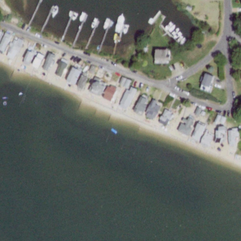 Aerial map of Sandy Beach