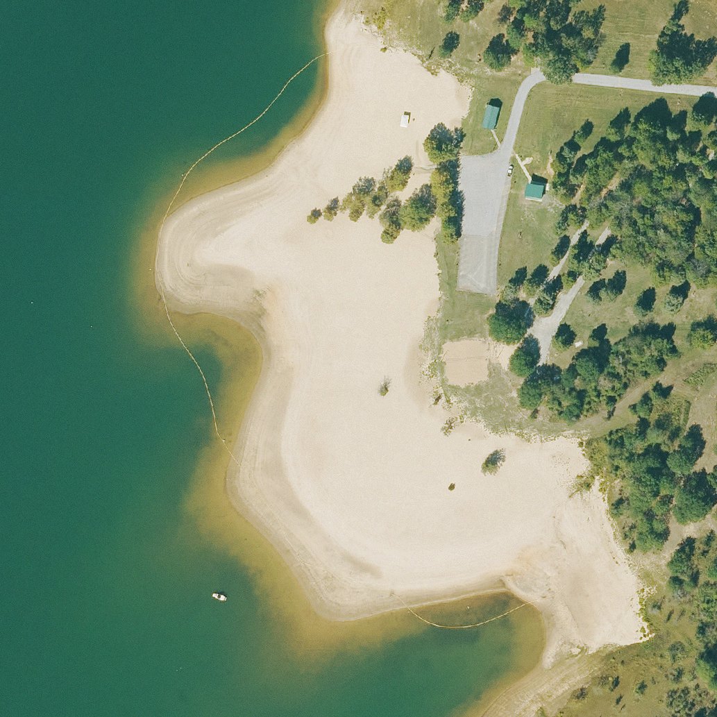 Aerial map of Sandy Beach