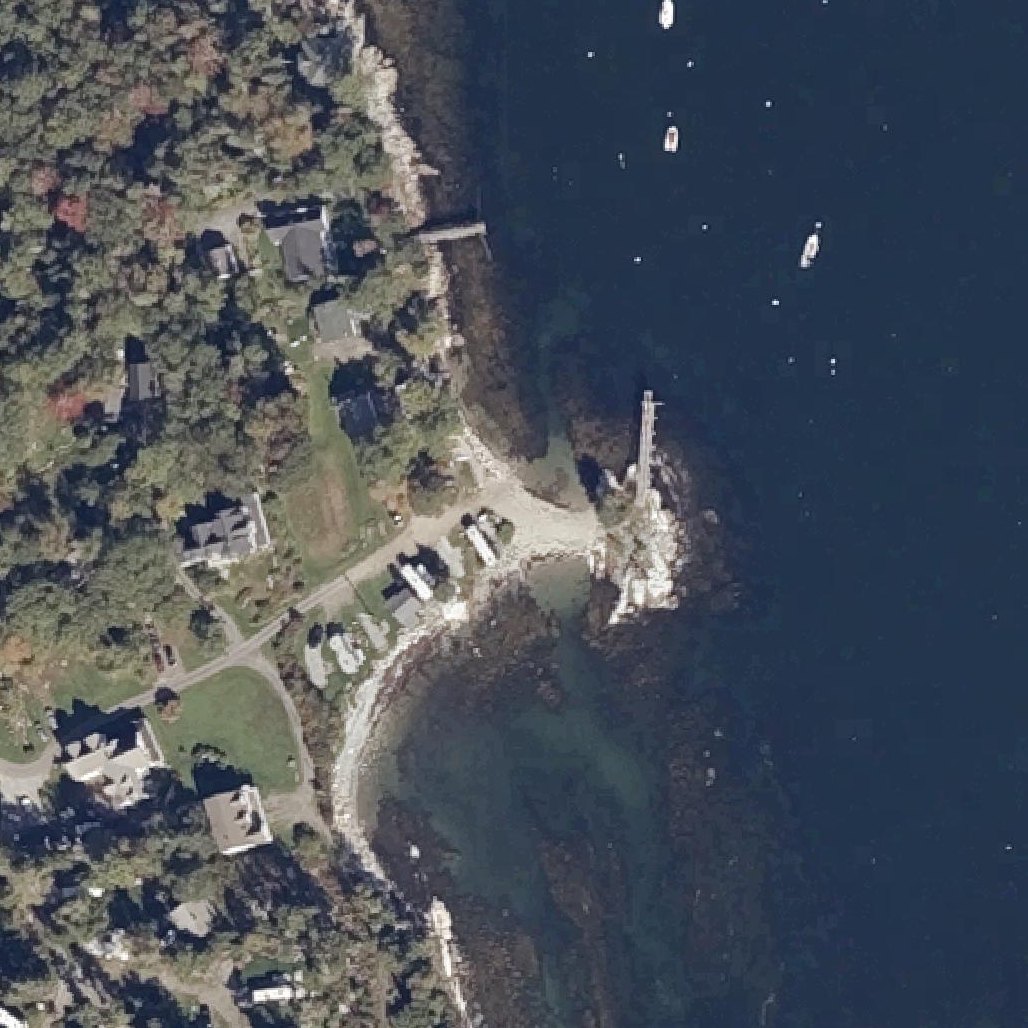Aerial map of Sandy Beach