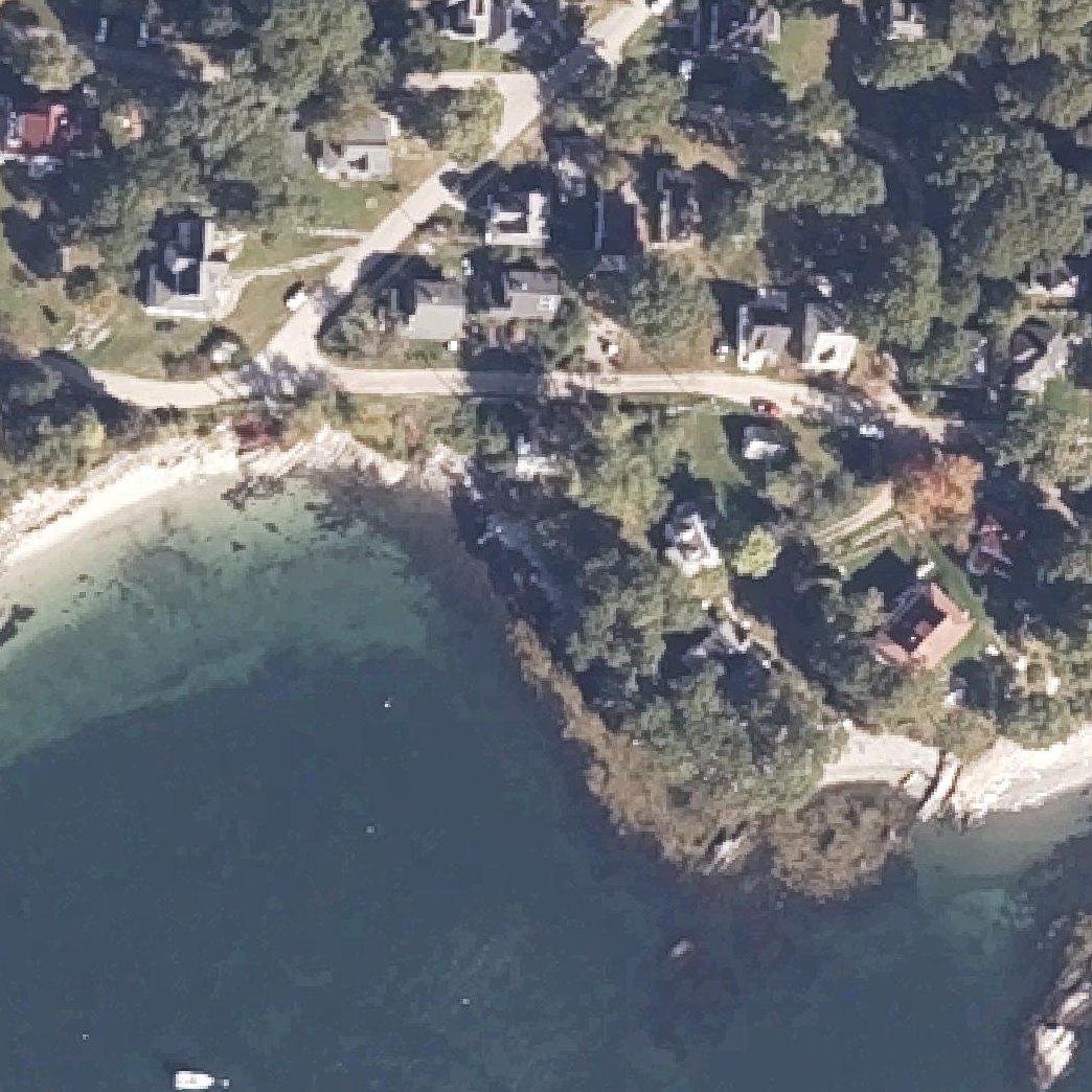 Aerial map of Sandy Beach