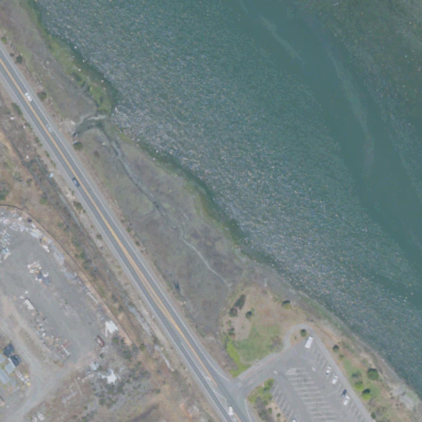 Aerial map of Sandy Beach