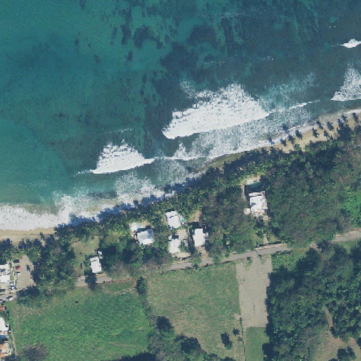 Aerial map of Sandy Beach