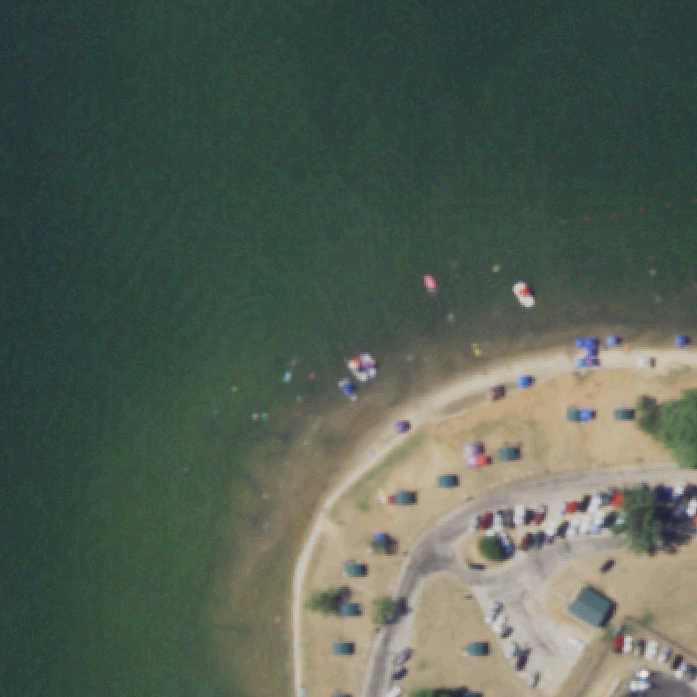 Aerial map of Sandy Beach