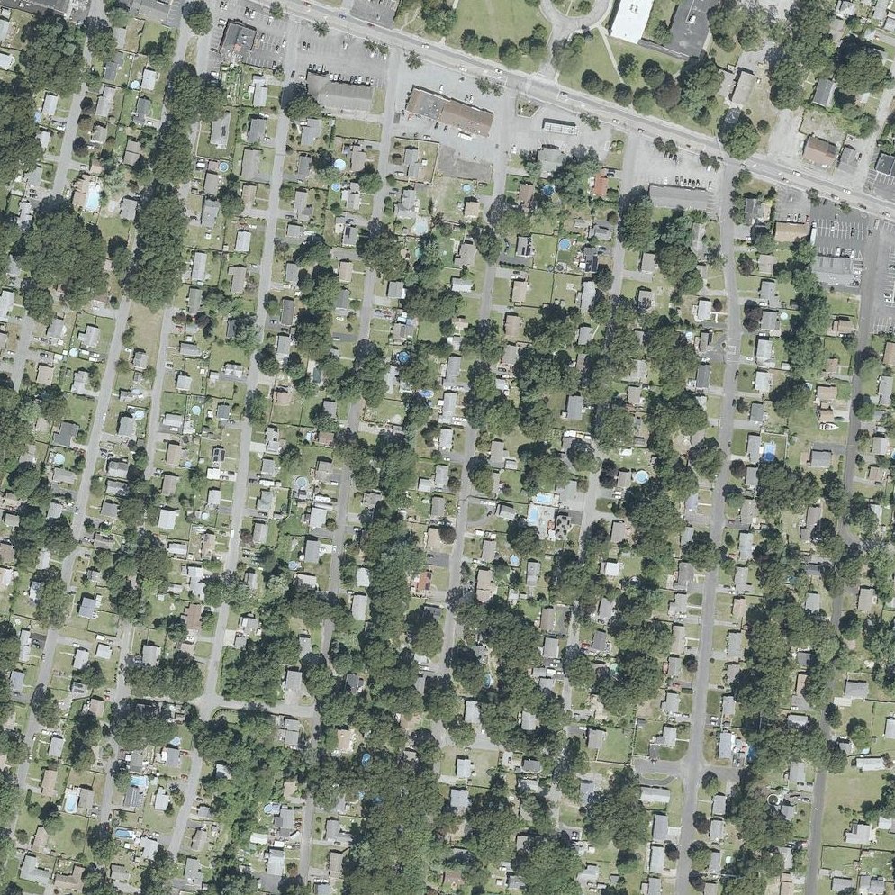 Aerial map of Sandy Beach