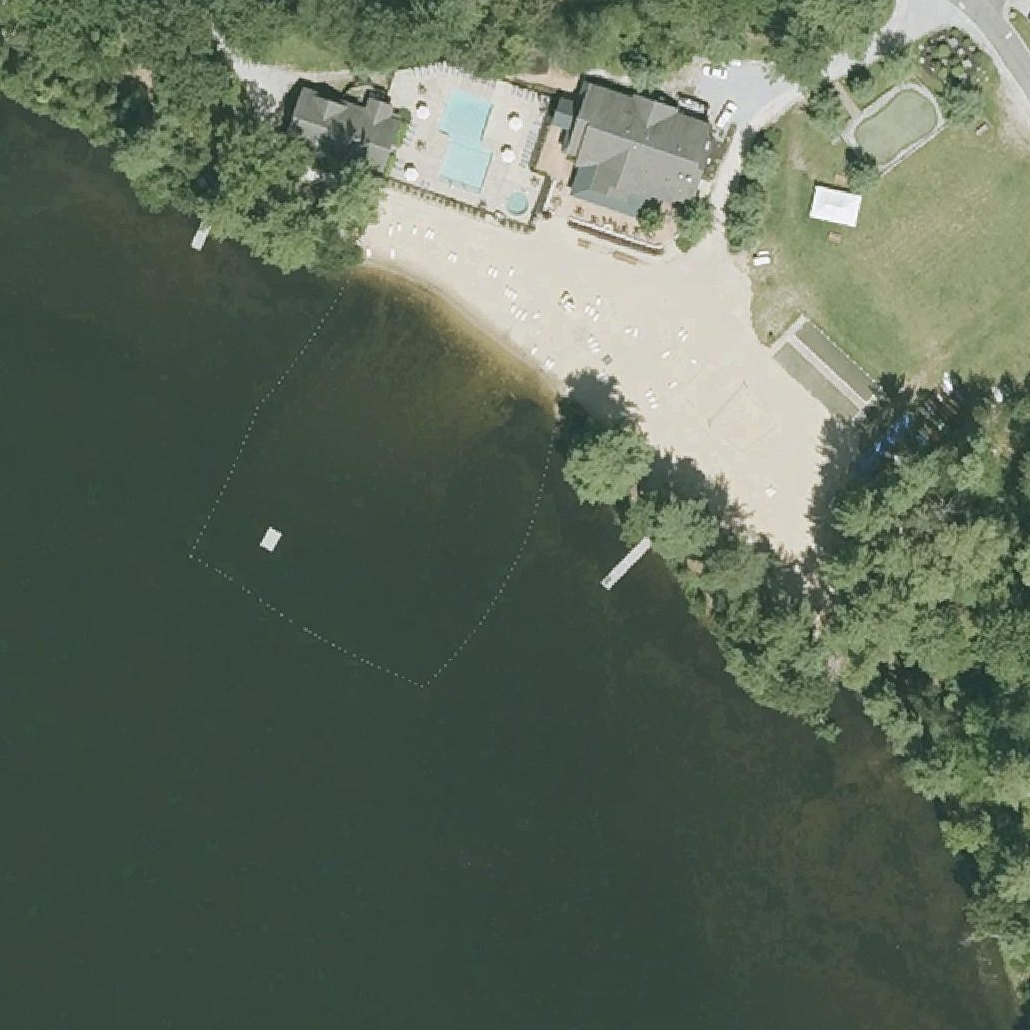 Aerial map of Sandy Beach