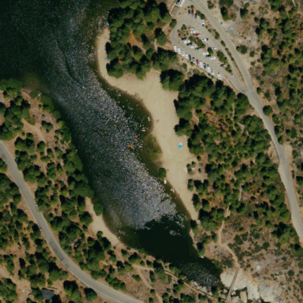 Aerial map of Sandy Cove Day Use Area