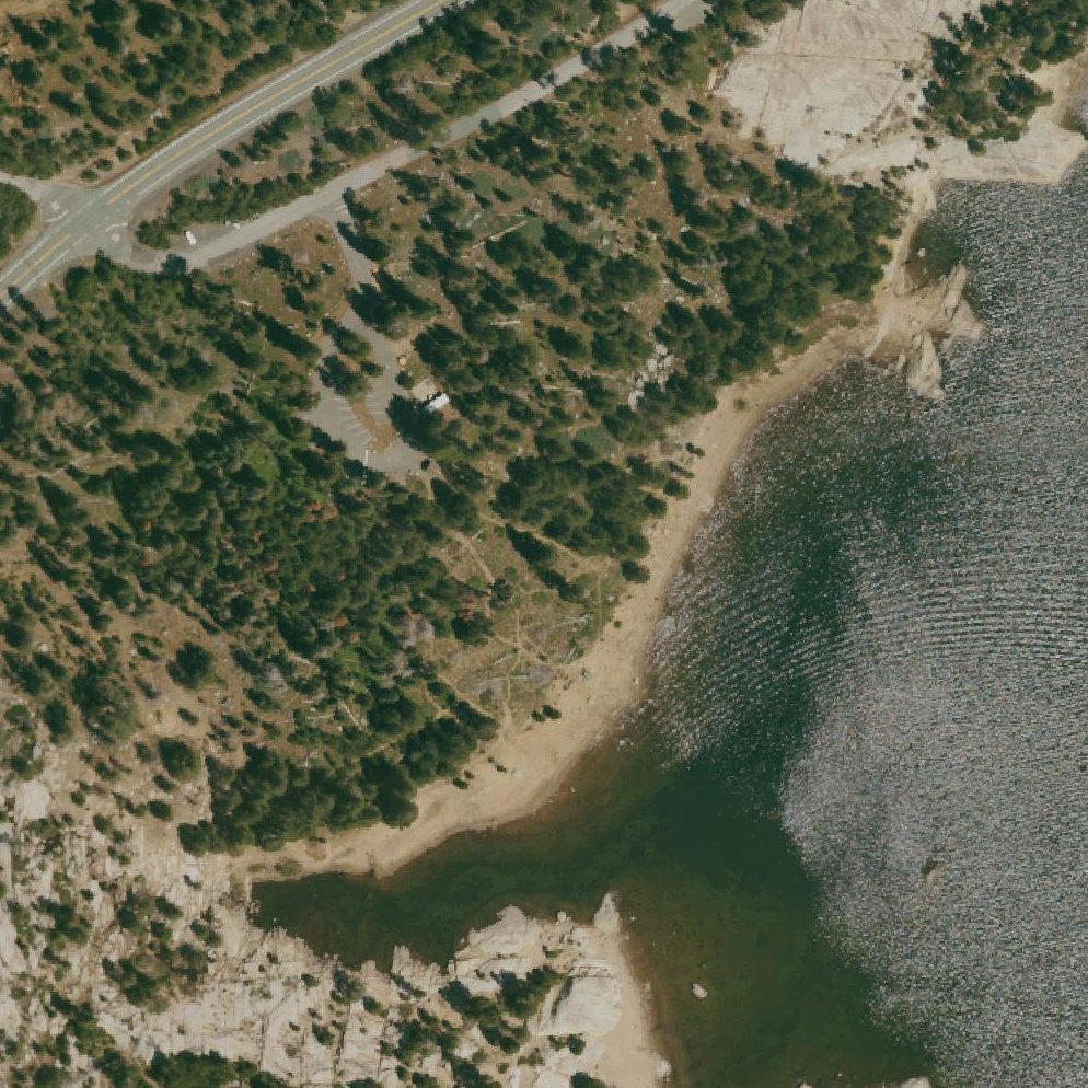 Aerial map of Sandy Cove Picnic Area