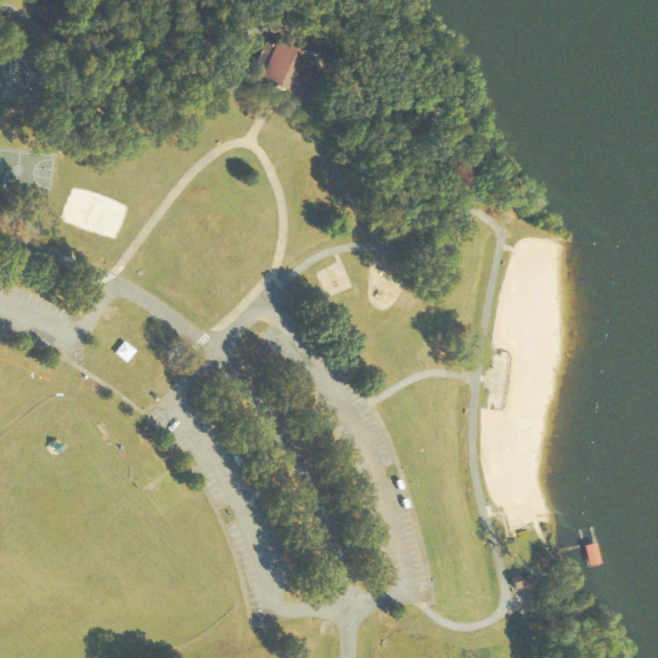 Aerial map of Sandy Creek Park Beach