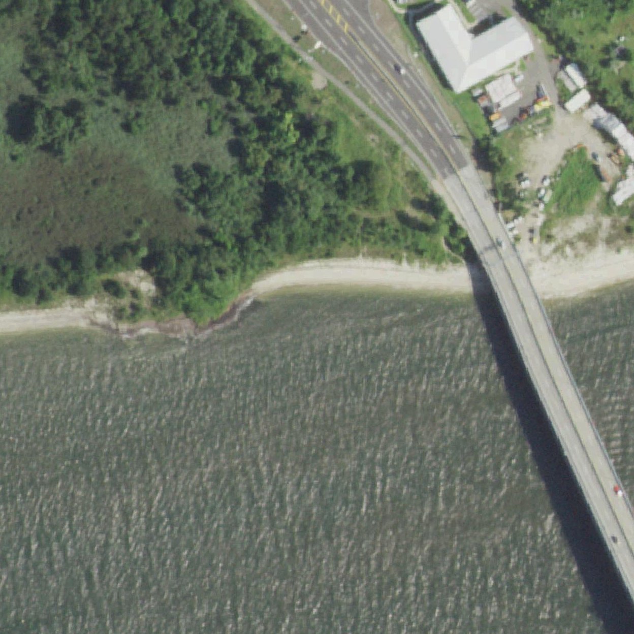 Aerial map of Sandy Fishing Beach