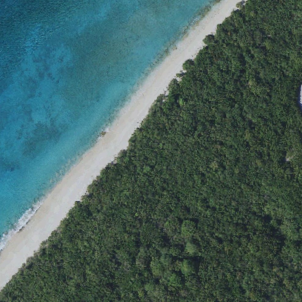 Aerial map of Sandy Point Beach (north)