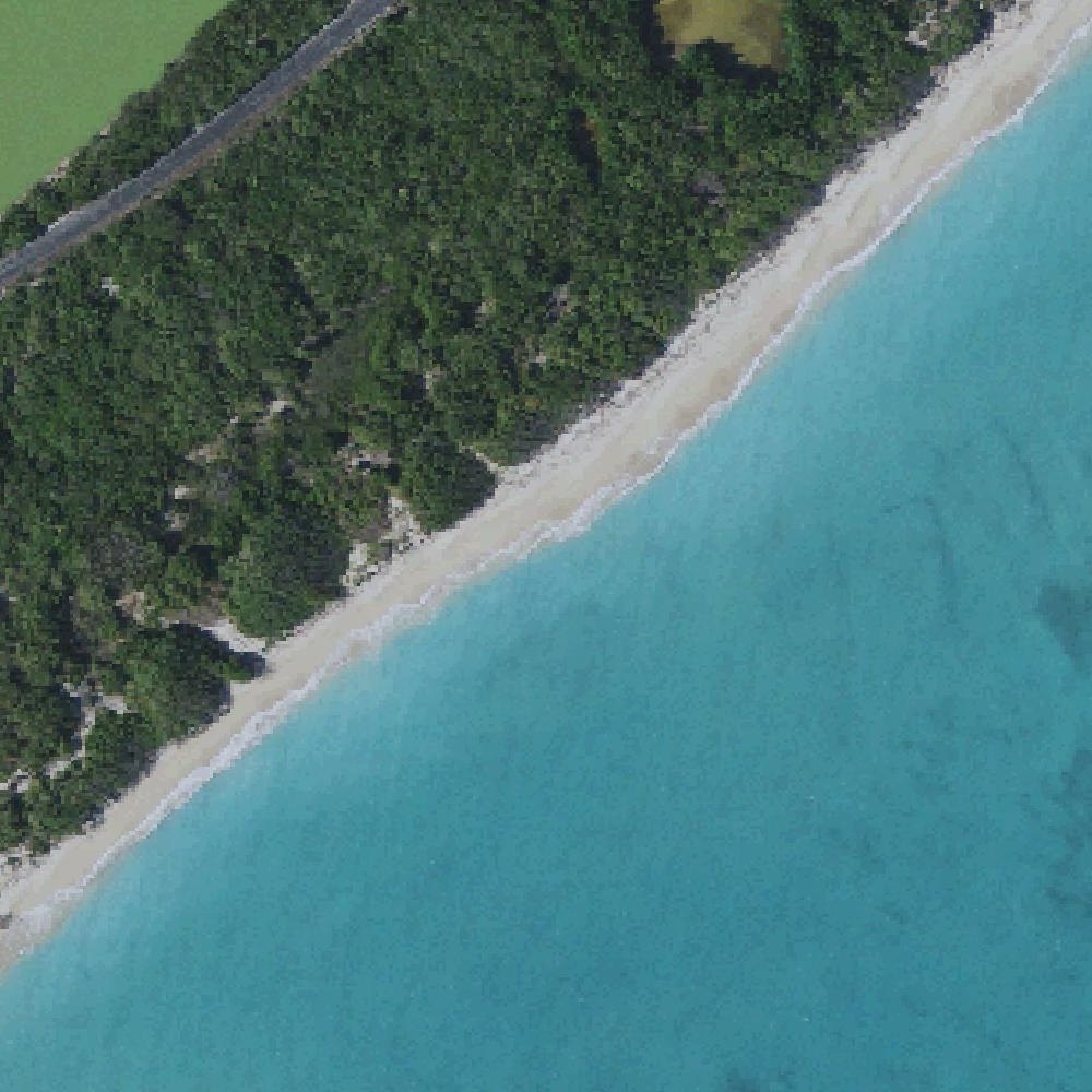Aerial map of Sandy Point Beach (south)