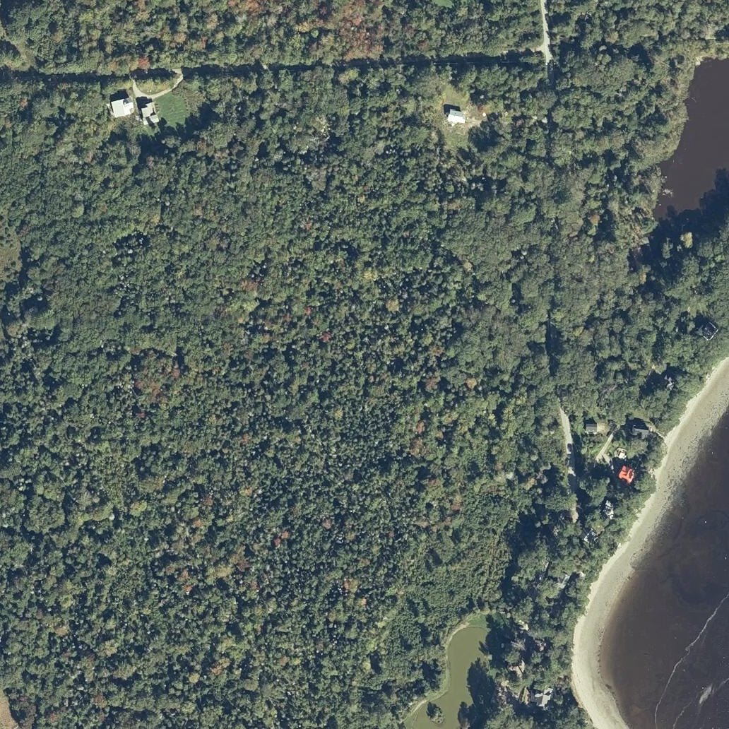 Aerial map of Sandy Point Beach