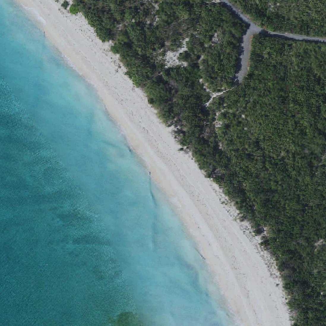 Aerial map of Sandy Point Beach