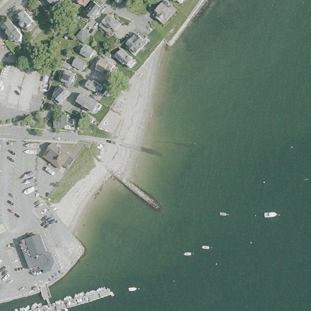 Aerial map of Sandy Point