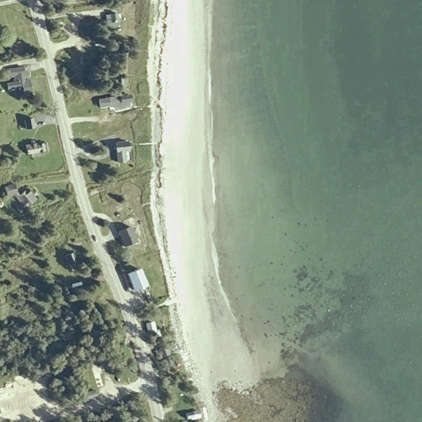 Aerial map of Sandy River Beach