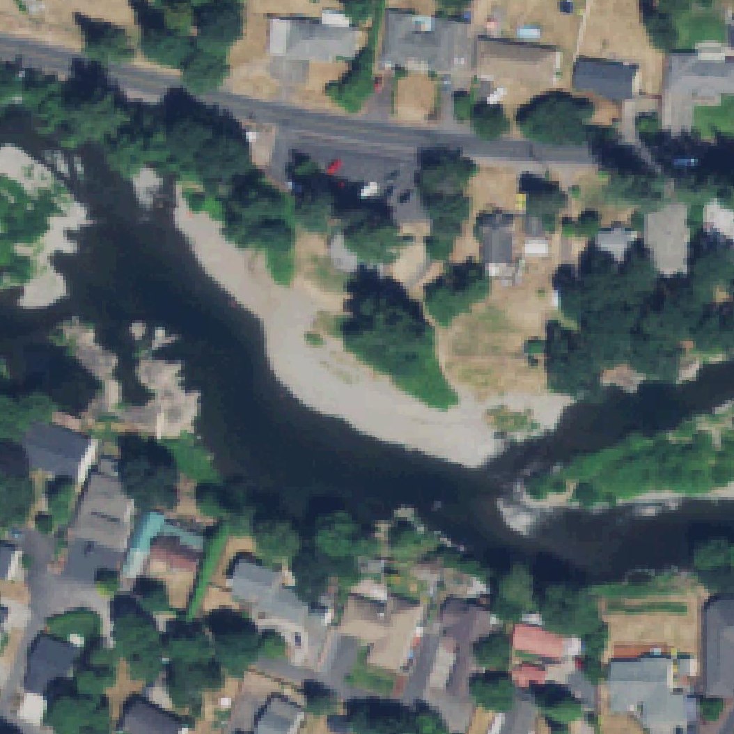 Aerial map of Sandy Swimming Hole