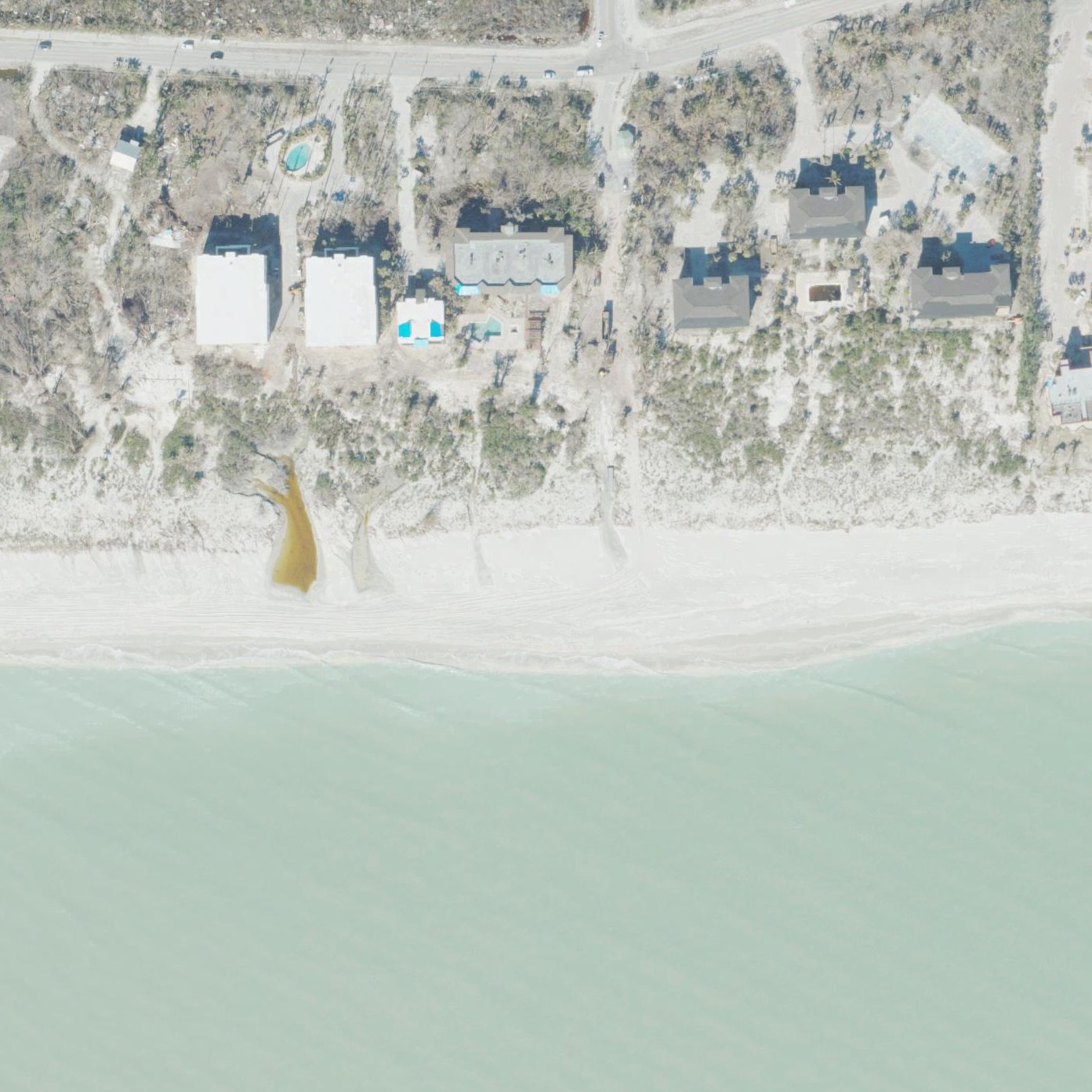 Aerial map of Sanibel Beach