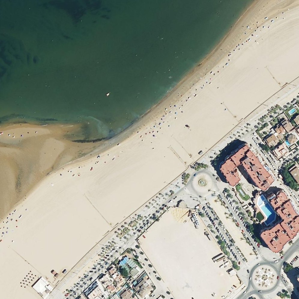 Aerial map of Sanlúcar de Barrameda beach