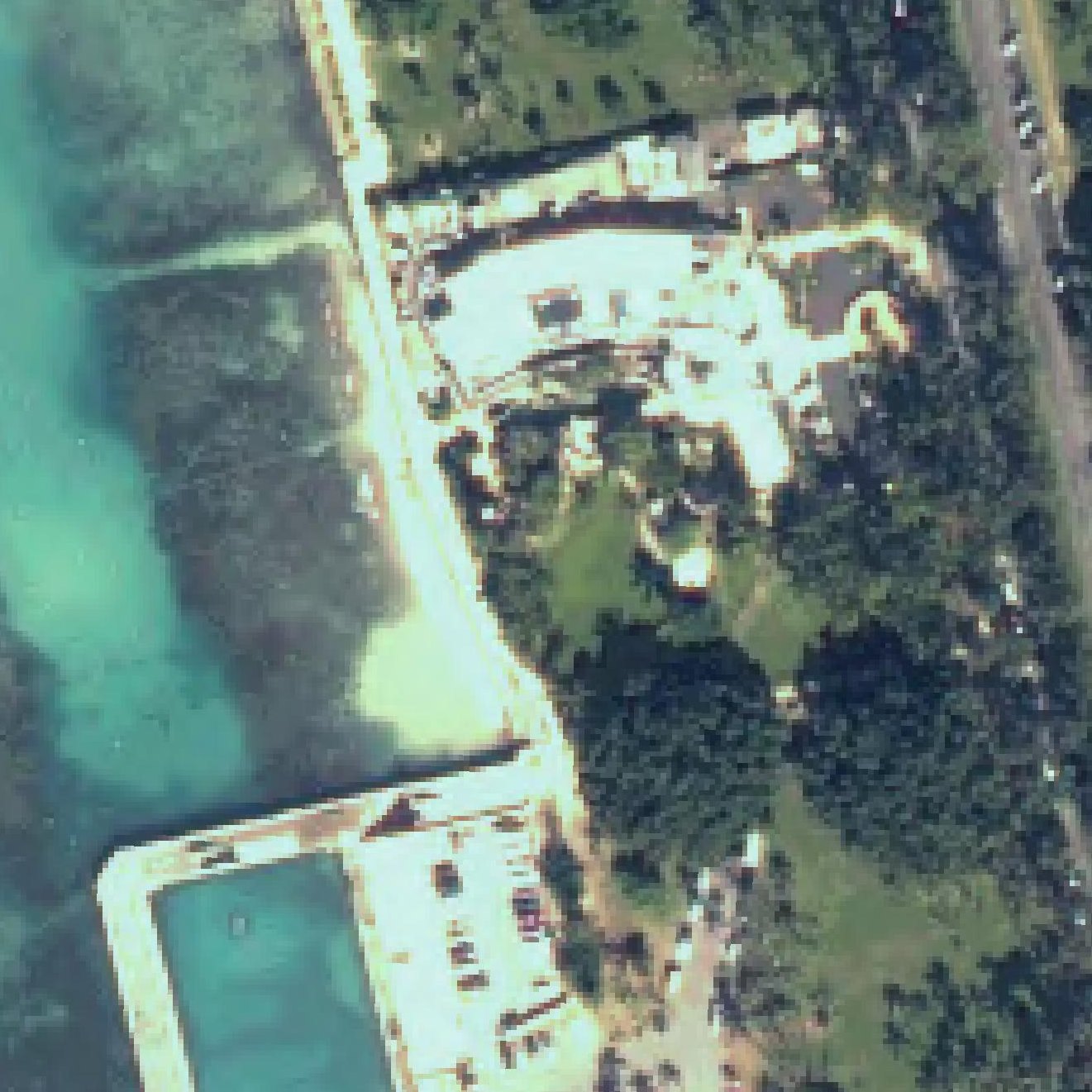 Aerial map of Sans Souci Beach