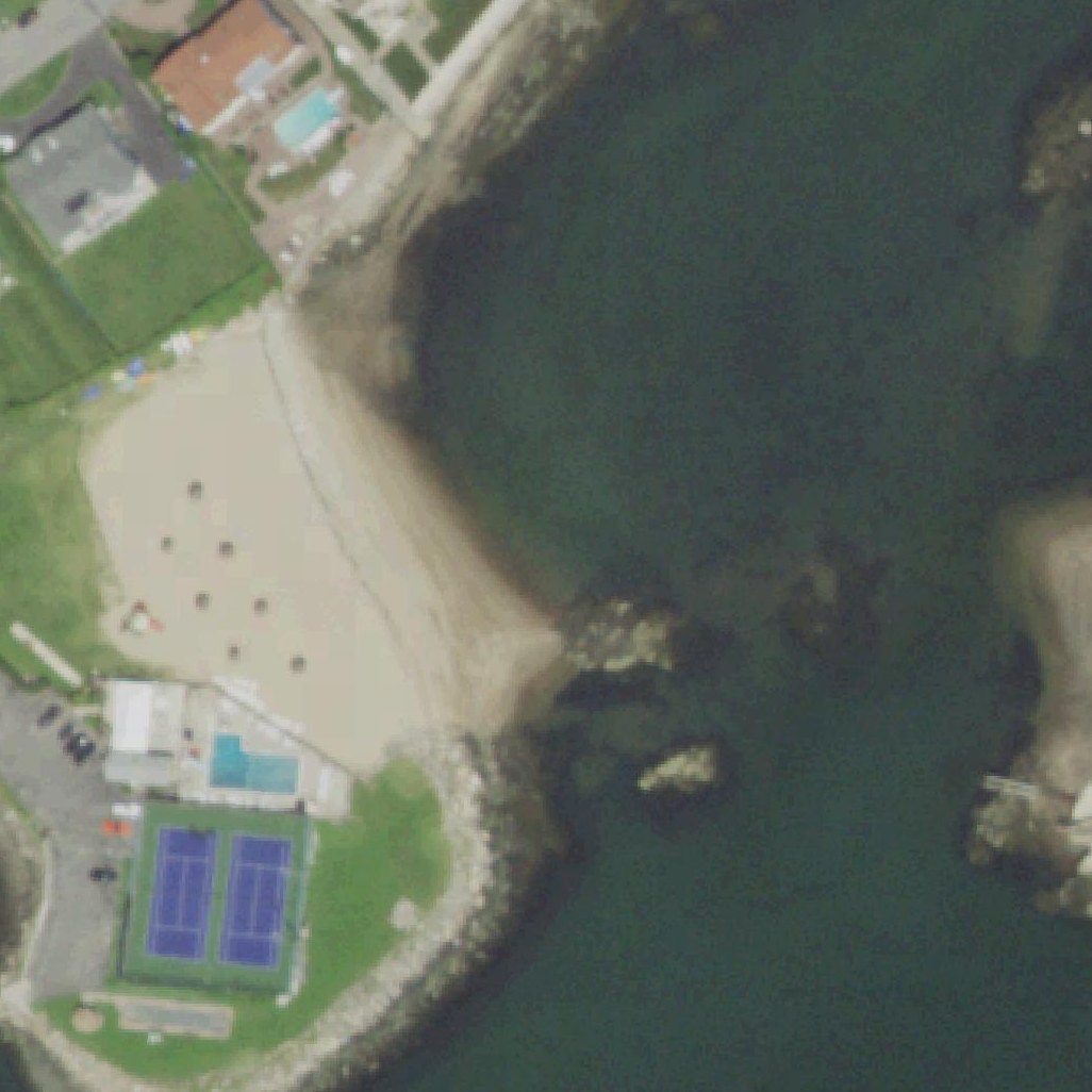 Aerial map of Sans Souci Beach