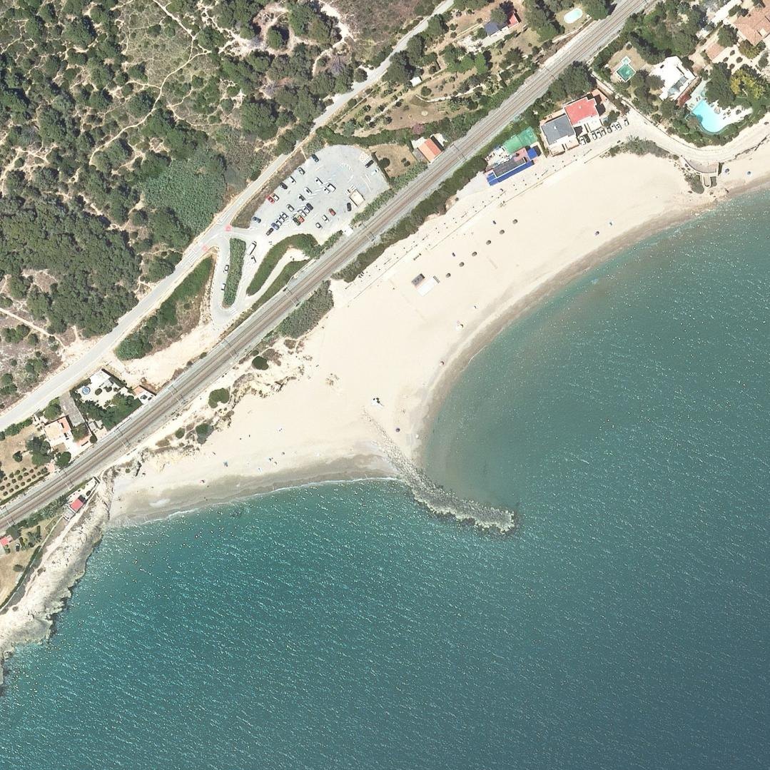 Aerial map of Sant Gervasi beach